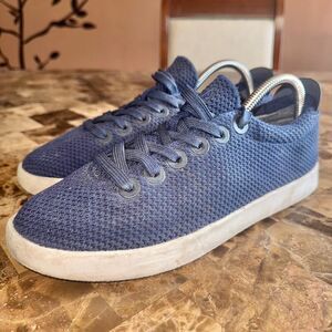 Allbirds Men's TP Tree Pipers Lace Up Casual Shoes Sneakers in Navy Blue Knit